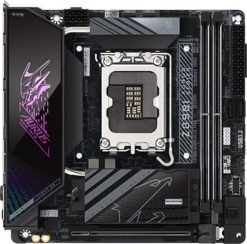 Montaje Placa Base GIGABYTE Z890I AORUS ULTRA Gaming PC Las Tablas Montaje Placa Base GIGABYTE Z890I AORUS ULTRA Gaming PC Las Tablas